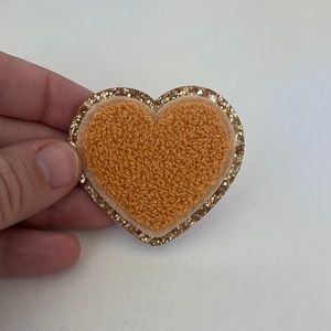 Stoney Clover Lane varsity heart patch- pumpkin spice!